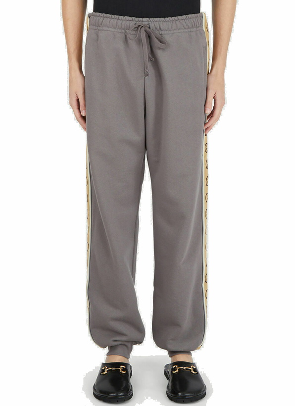 Photo: Gucci Contrast-Trim Track Pants male Grey