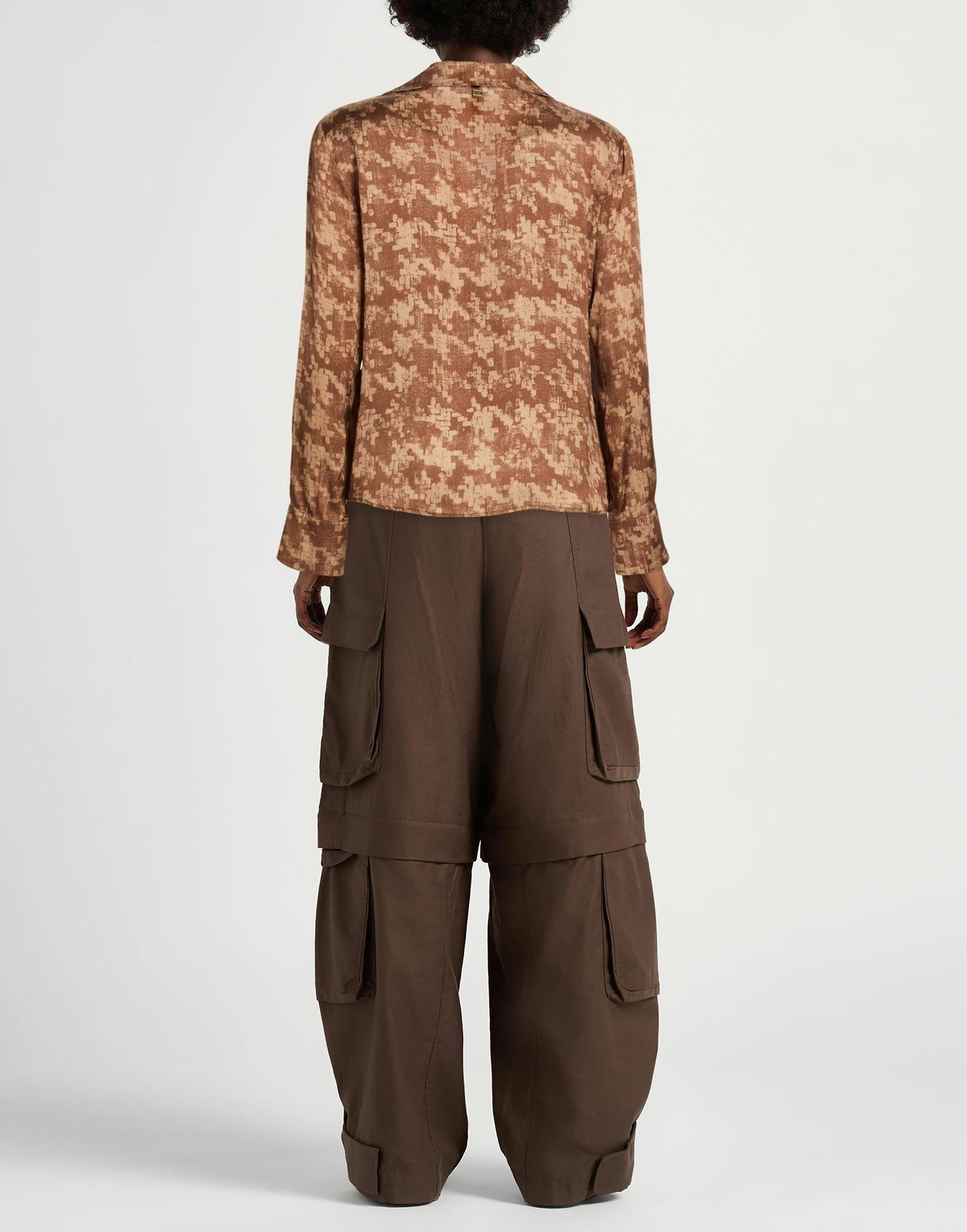 Manila Grace Womens Shirt Camel