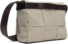 Bottega Veneta Beige Arco Flap Messenger Bag