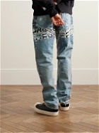 Gallery Dept. - Straight-Leg Panelled Distressed Jeans - Blue