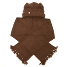 Charles Jeffrey Women's Alpaca Chunky Ears Scarf Beanie in Brown 
