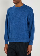 Begg & CO Hugo Melange Cashmere Sweatshirt Blue