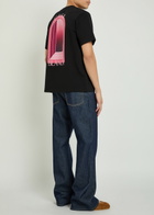 Casablanca Arches Printed Cotton T-shirt Black