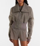 Rick Owens Dracucollar tulle and organza bomber jacket