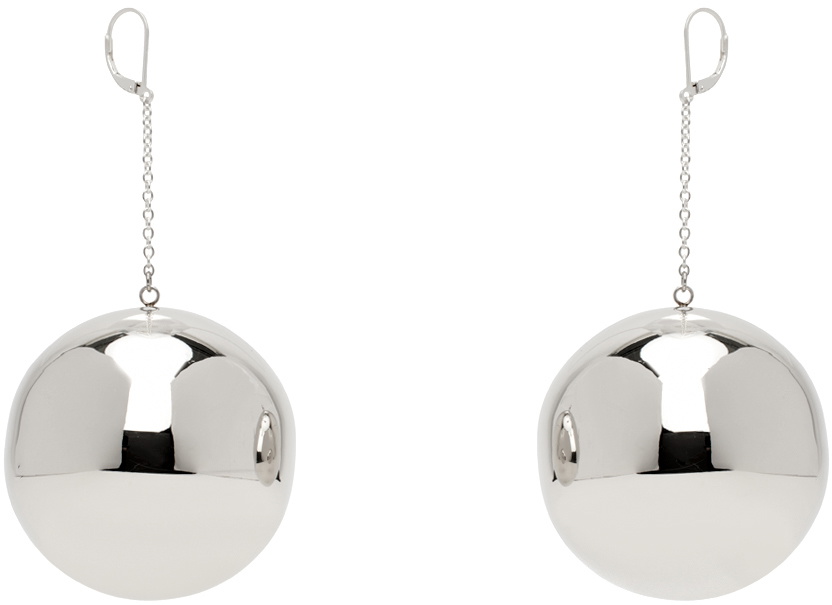SIMONMILLER Silver Disco Drop Earrings