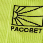PACCBET Men's Logo Socks in Lime