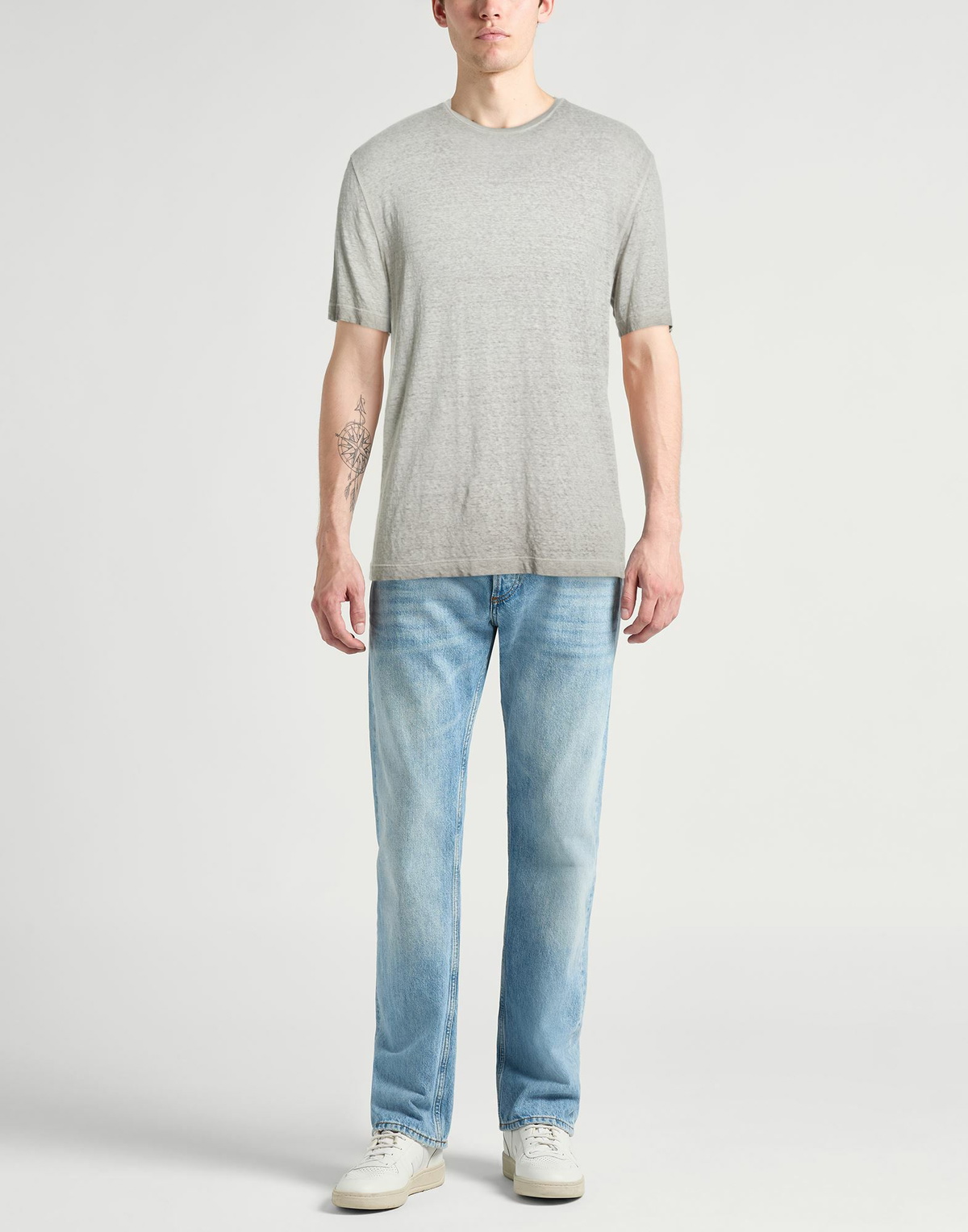 Roberto Collina Mens T-shirt in Grey