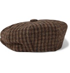 Kingsman - Lock & Co Hatters Checked Wool-Tweed Flat Cap - Brown