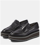 Clergerie Bahati leather platform loafers