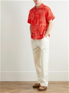 Nudie Jeans - Aron Bandana-Jacquard Cotton Shirt - Red