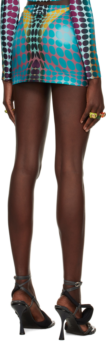 Jean Paul Gaultier Blue Dots Miniskirt