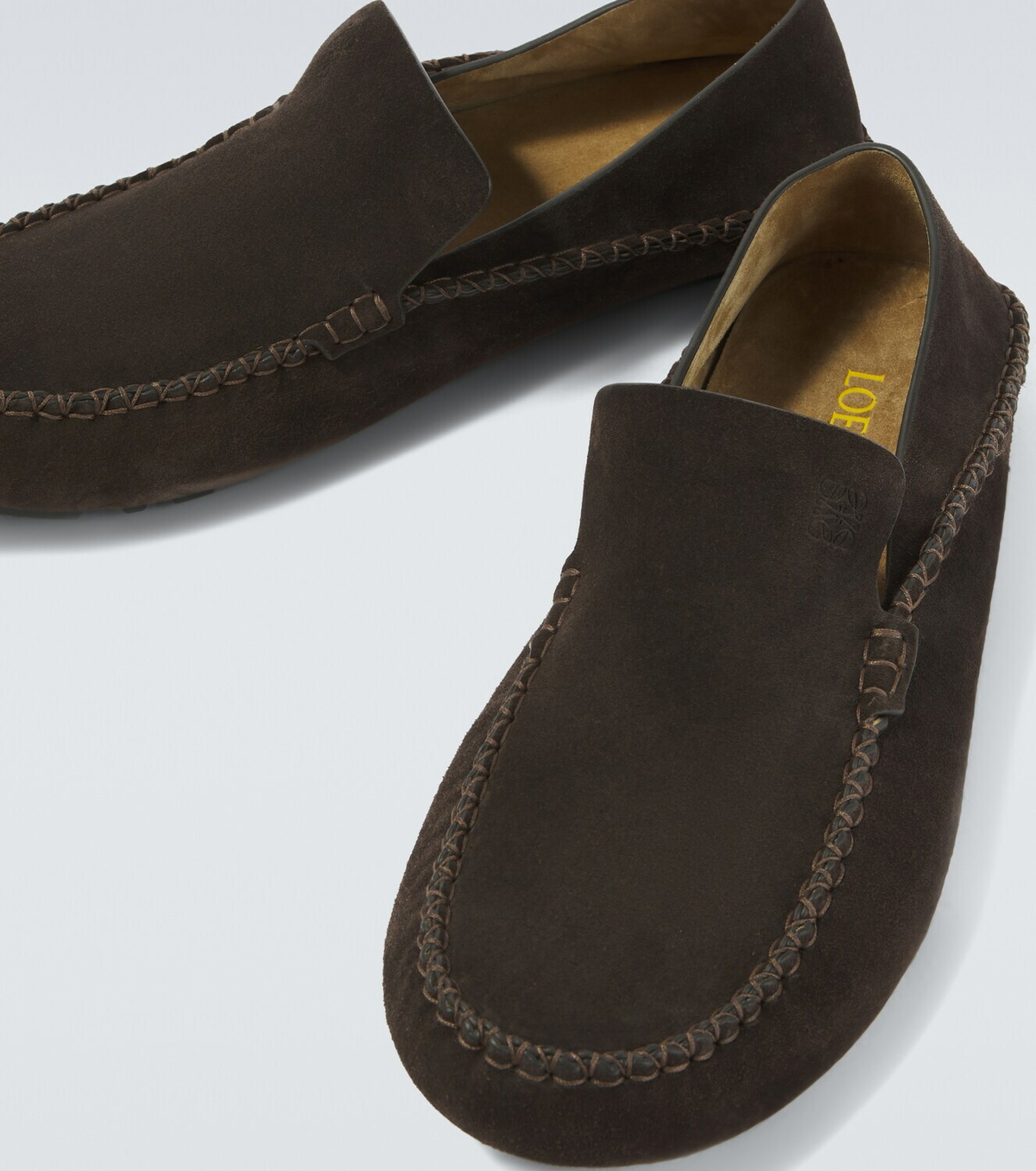 Loewe Rambla suede loafers