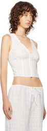 Frankies Bikinis White Tea Camisole