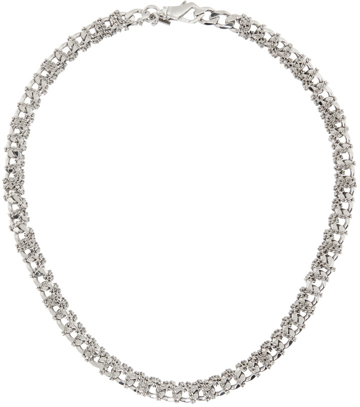 Photo: Emanuele Bicocchi Silver Entwined Chain Necklace