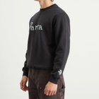 By Parra Men's Weird Trad Logo Crew Sweatshirt in Dark Navy