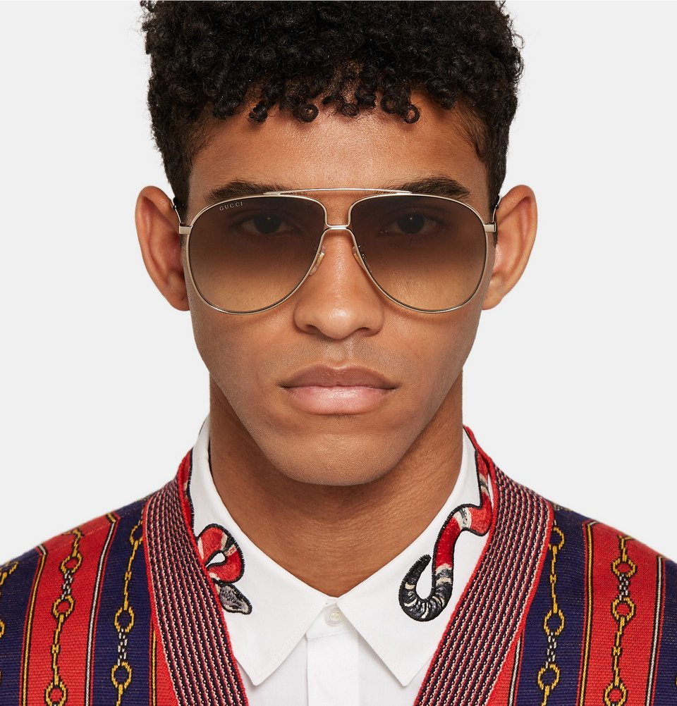 Gucci - Aviator-Style Gold-Tone - Gucci