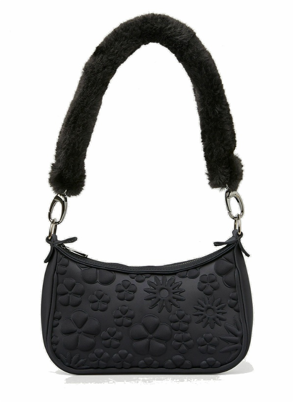 Photo: Carmen Embossed Mini Shoulder Bag in Black