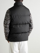 Mr P. - Padded Recycled-Shell Hooded Down Gilet - Black