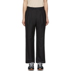 Junya Watanabe Black Wool Pleated Trousers