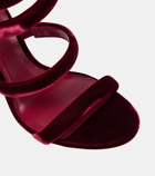 Rene Caovilla Cleo 105 velvet sandals