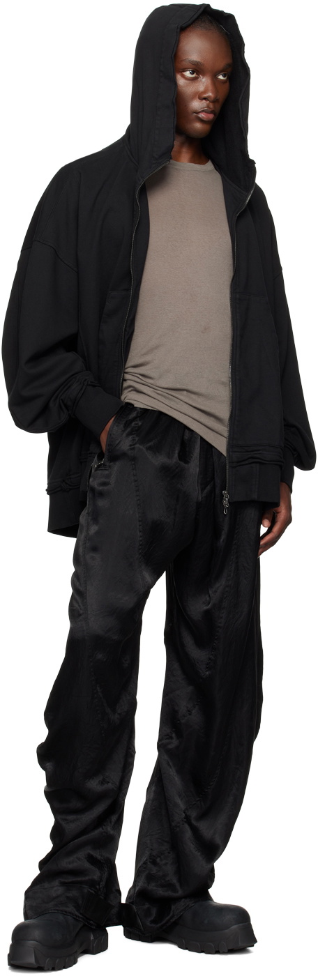 Julius Black Garment-Washed Hoodie