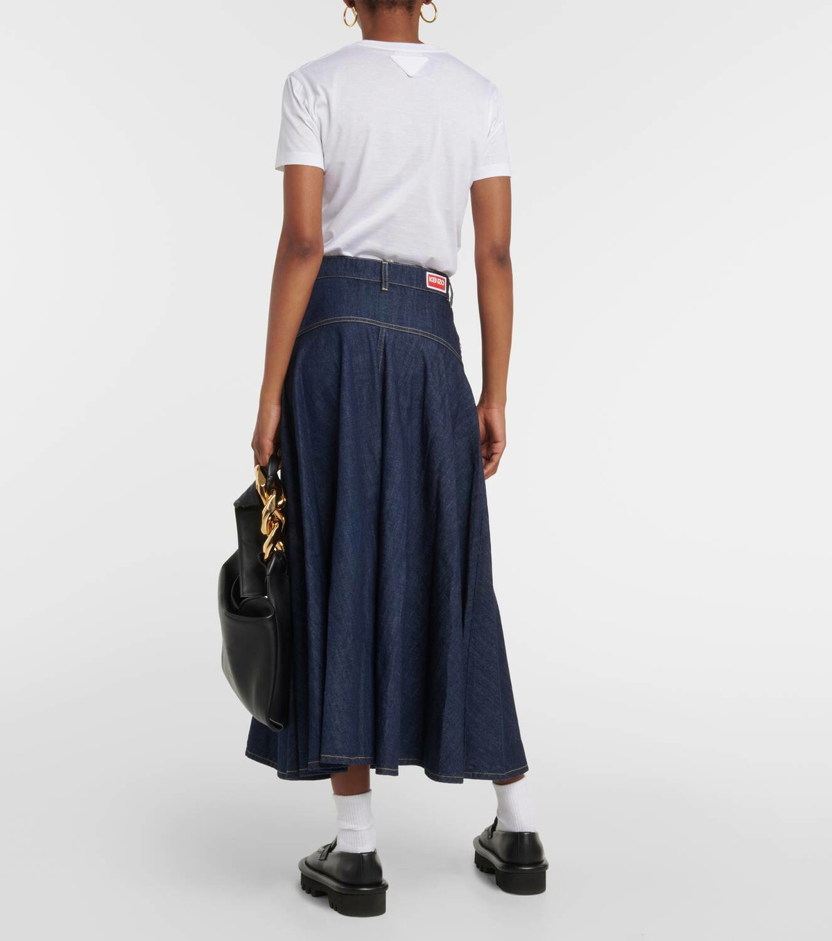 スカート KENZO Woman Skirt Blue FD52JU3513AB 77 Kenzo Outlet: Skirt woman - Blue | Kenzo skirt FD52JU3513AB