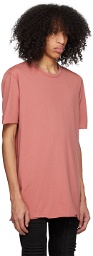Boris Bidjan Saberi Pink Garment-Dyed T-Shirt
