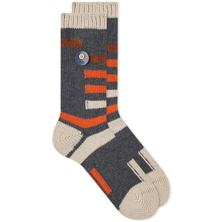 Photo: Folk Wool Block Sock