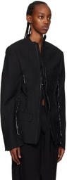 HODAKOVA Black Distressed Blazer