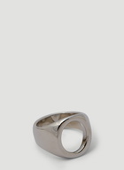 Oval Open Ring in Silver