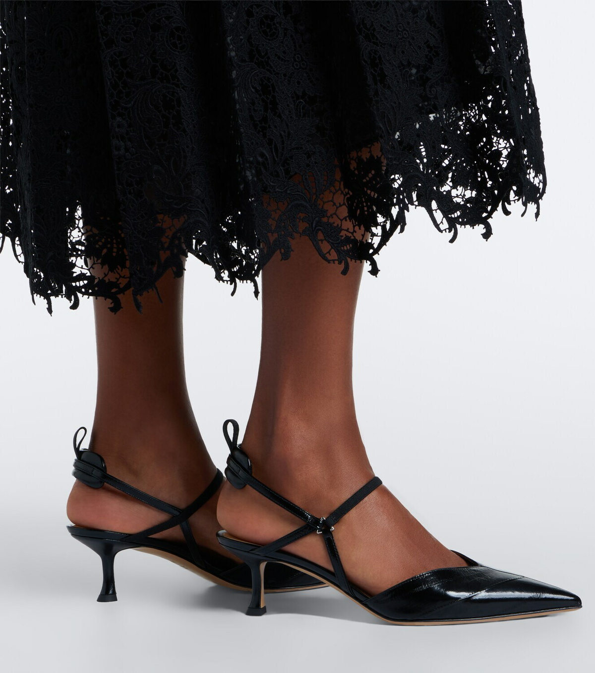 Fendi Very Colibrì leather slingback pumps
