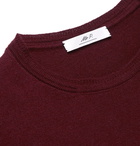 Mr P. - Slim-Fit Merino Wool Sweater - Men - Plum