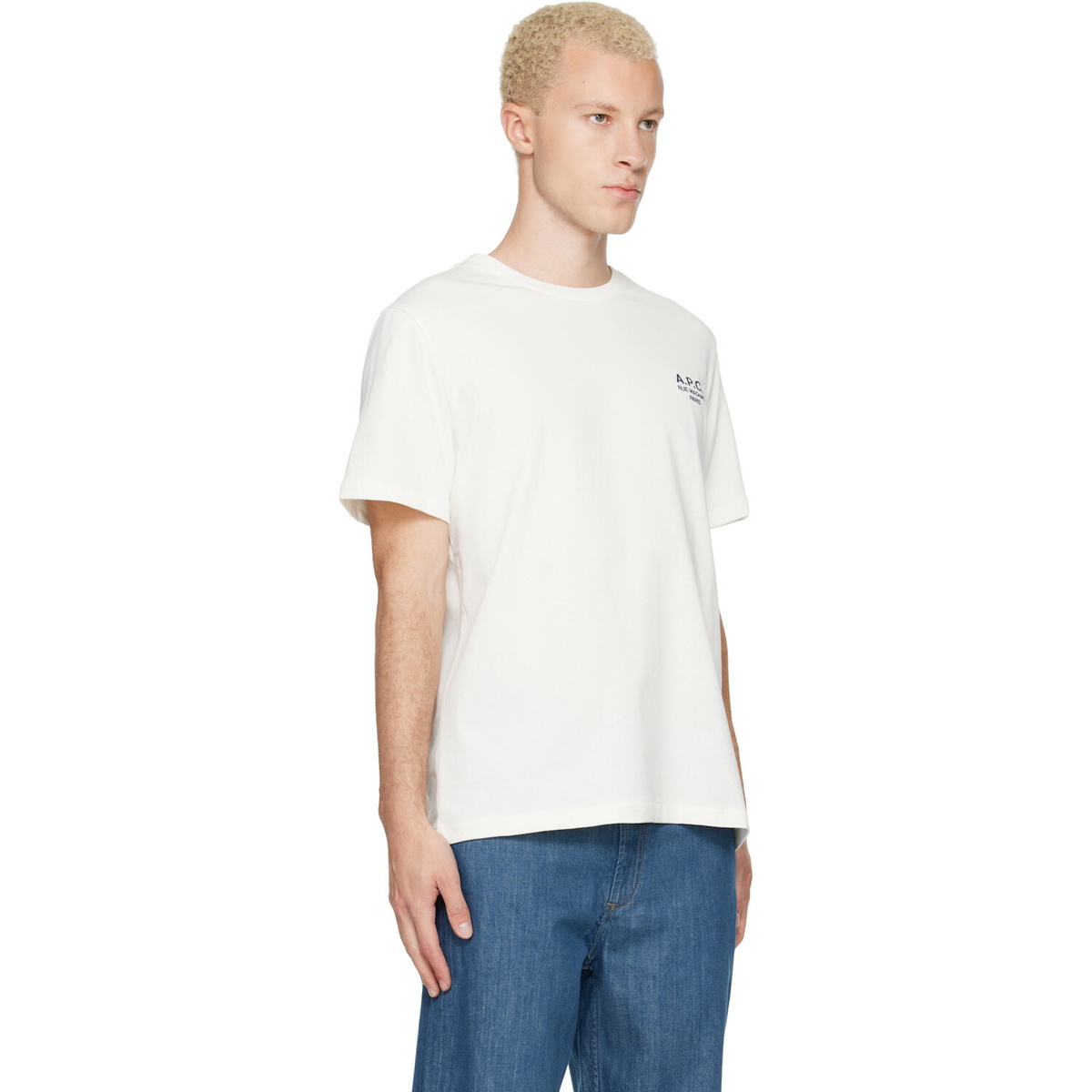 A.P.C. Off-White Standard 'Rue Madame' T-shirt