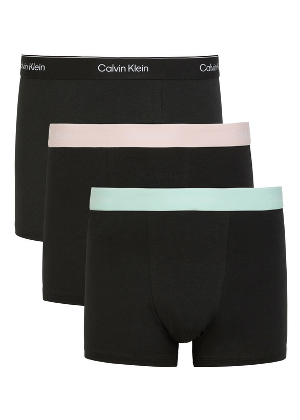 Photo: Calvin Klein Icon Stretch-cotton Trunks set of Three Black