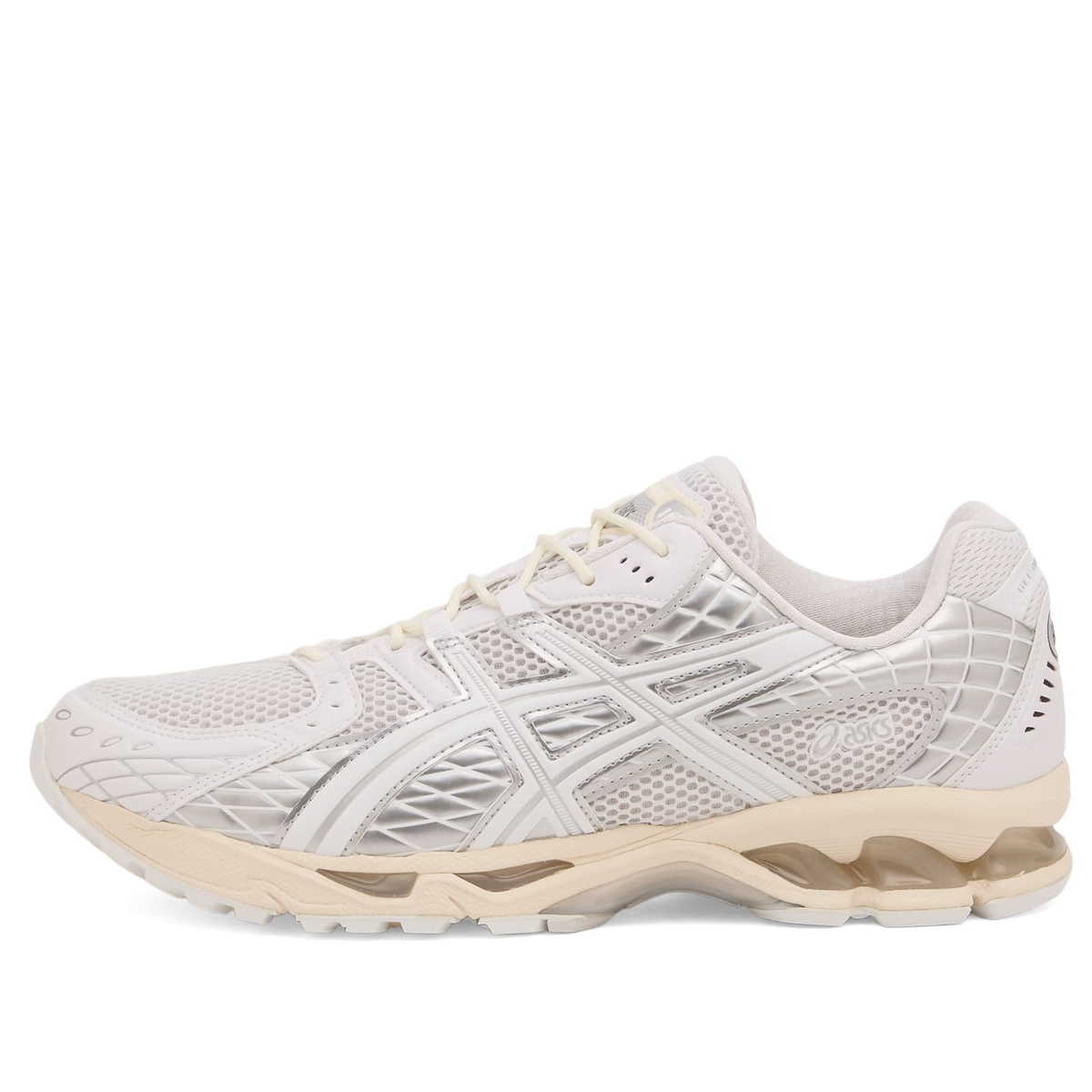 Asics GEL-Nimbus 10.1 Sneaker in White/Pure Silver