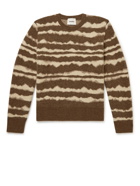 NANUSHKA - Virote Striped Jacquard-Knit Sweater - Brown