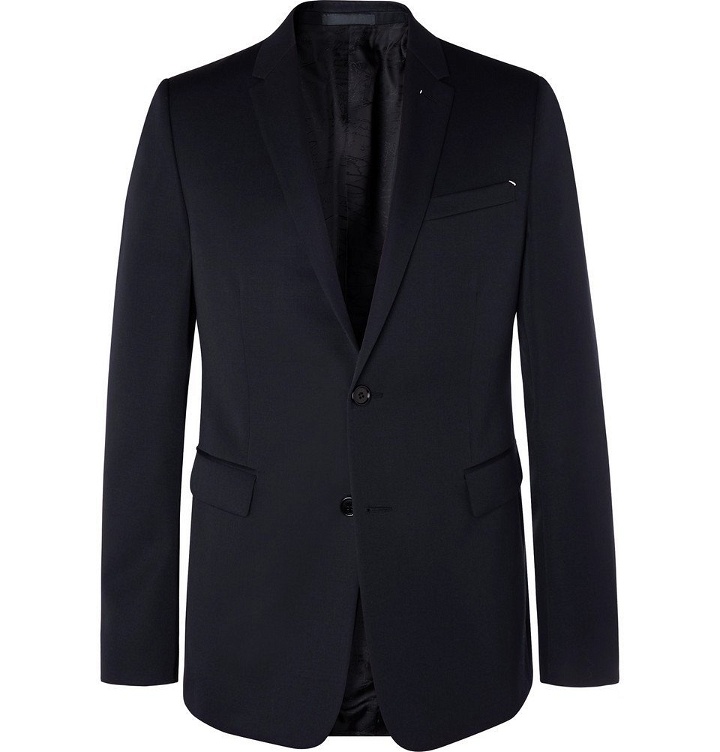 Photo: Berluti - Midnight-Blue Slim-Fit Wool-Twill Suit Jacket - Navy