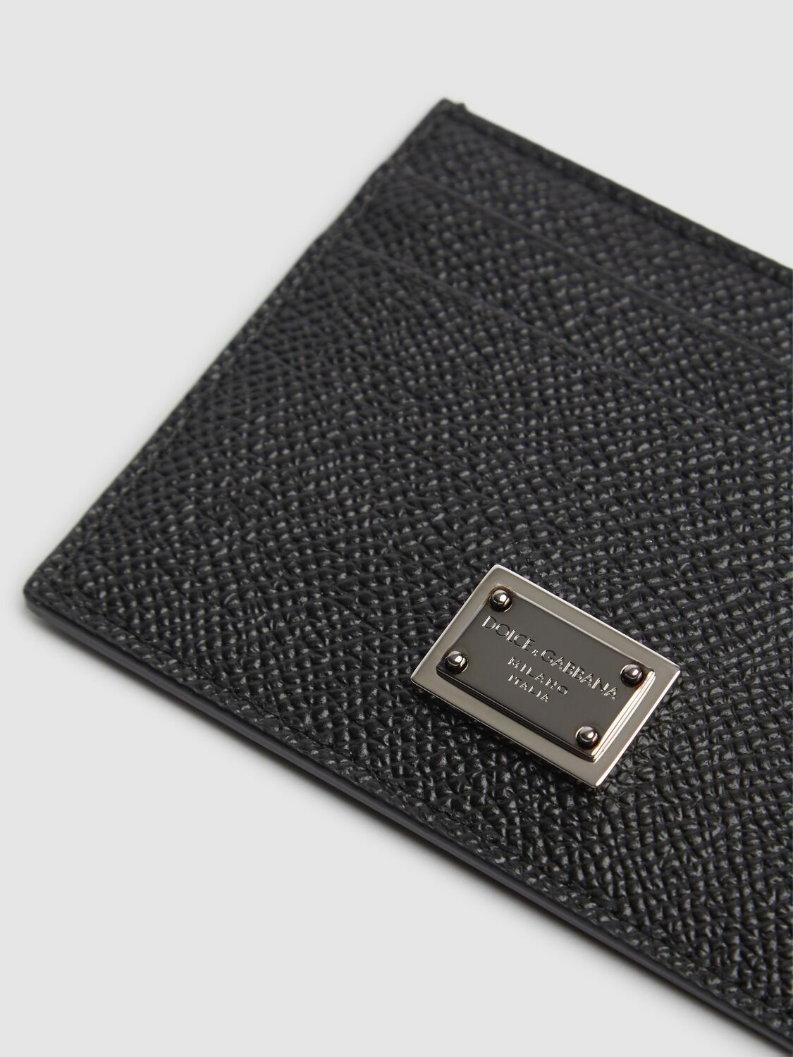 【関税＆送料込み】Dolce & Gabbana Leather Card Holder Dolce & Gabbana Leather Card Holder | Black | FARFETCH ID