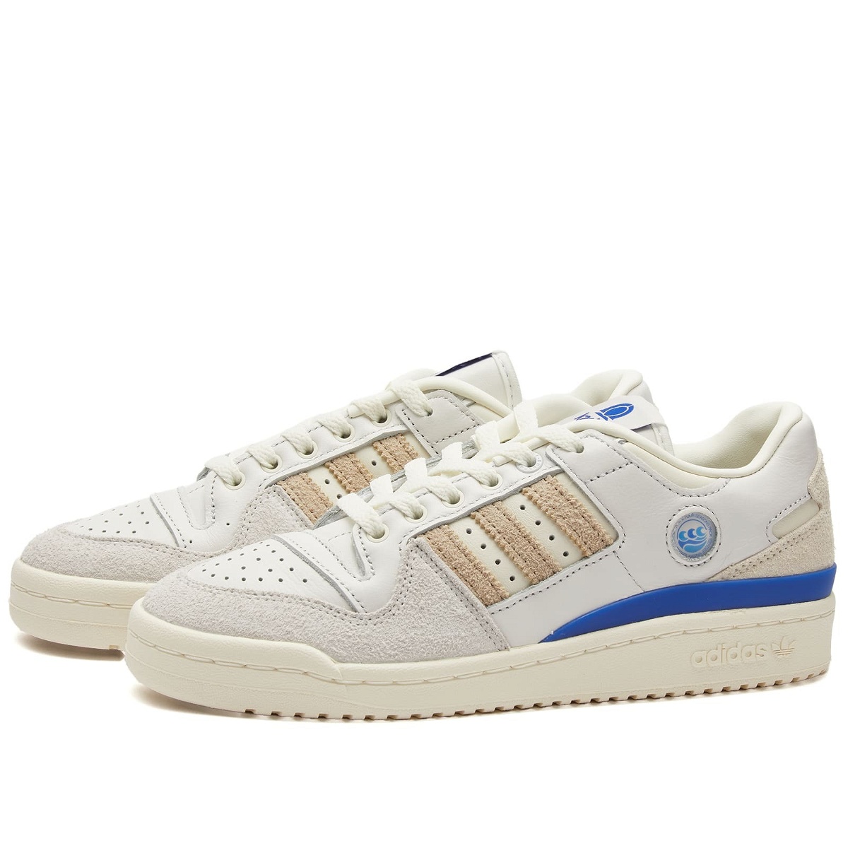 Photo: Adidas Men's x Kasina Forum 84 Low Sneakers in Off White/Grey