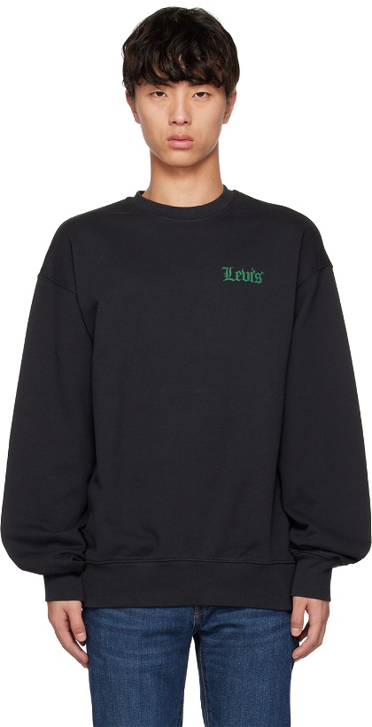 Photo: Levi's Black Relaxed Sweatshirt