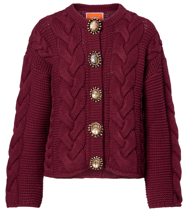 Photo: La DoubleJ Portrait embellished wool-blend cardigan