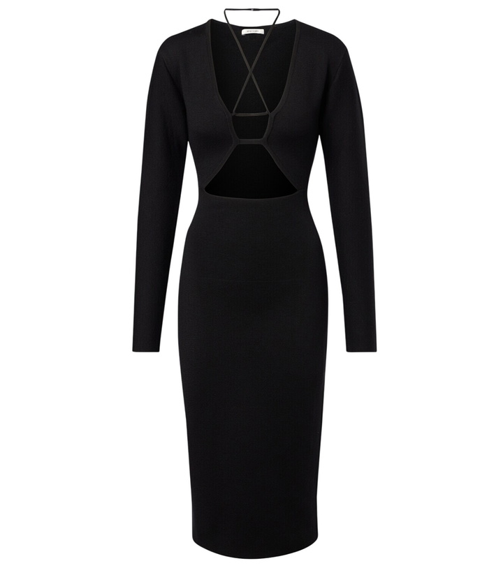Photo: Nensi Dojaka Cutout knitted virgin wool midi dress