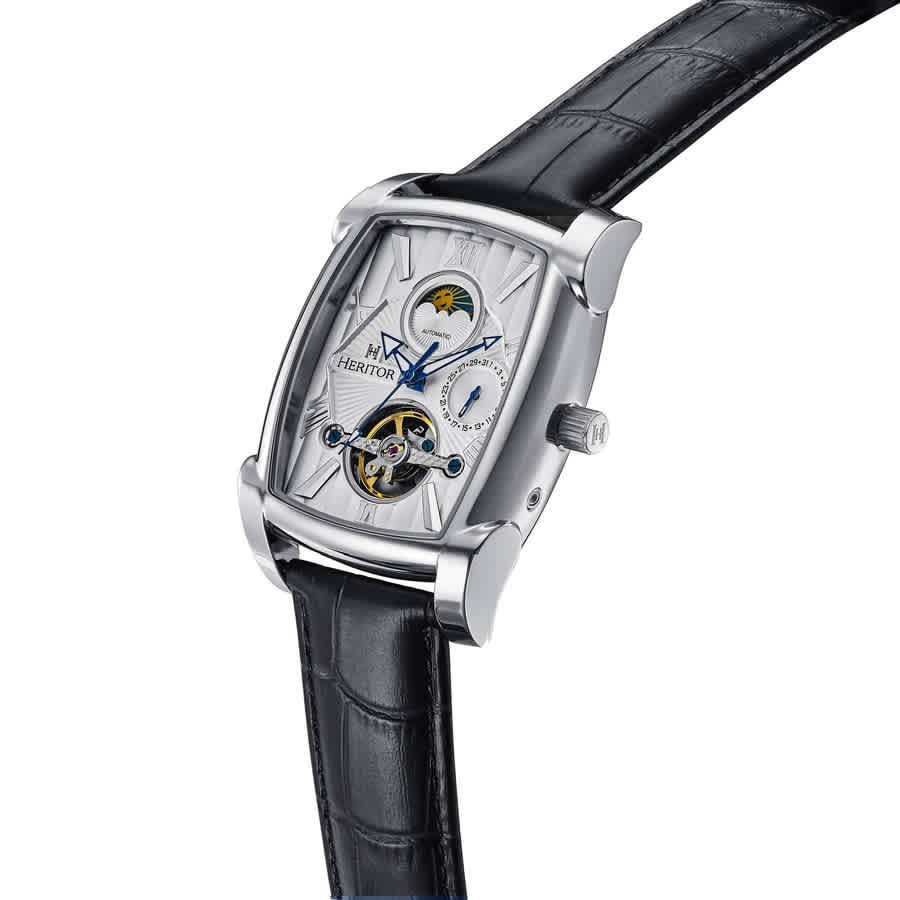 Heritor Valentin Automatic Silver Dial Mens Watch HERHS4402
