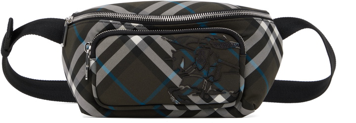 Photo: Burberry Black Small Check Belt Bag