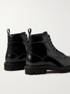 Paul Smith - Dizzie Patent-Leather Lace-Up Boots - Black