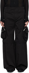 FFFPOSTALSERVICE Black Diffraction Convertible Cargo Pants