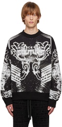 Versace Jeans Couture Black Galaxy Sweatshirt