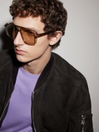 TOM FORD - Kemp Aviator-Style Acetate Sunglasses