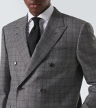 Canali Prince of Wales checked wool suit