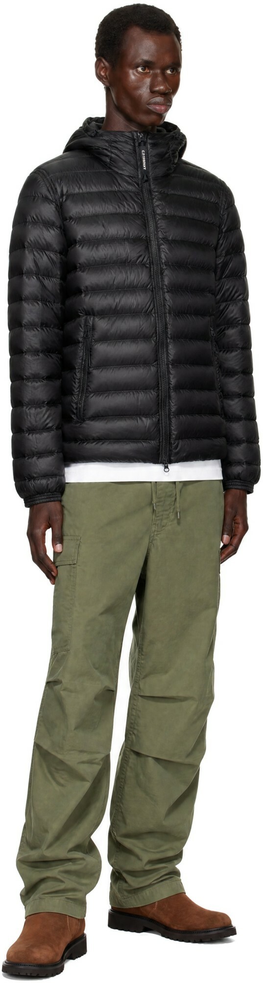 C.P. Company Black D.D. Shell Goggle Down Jacket